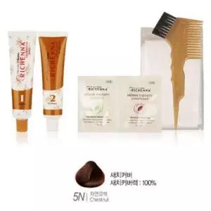 헤나 크림염색약 자연갈색