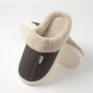 [룽스]남성 사무실 화장실 털실내화 250mm-255mm