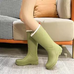 [셀러허브]우디벨라 말랑핏 여성 롱레인부츠 패션장화 방수신발 (S34448846)