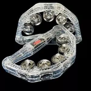 텐버린 탬버린 연주용 노래방 파티 용품 악기 야광 불빛 led