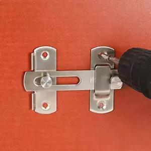 [제니케이]슬라이딩 현관문 문잠금장치 안전 고리 잠금쇠 방범장치 (11247068)