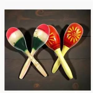 마카라스 마라카스 완구 흔드는 악기 놀이 리듬감 소근육 우드 타악기