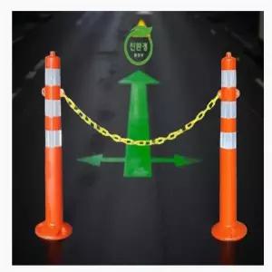 고탄력 차선 규제봉 도로 주차 금지 차단봉 시선 유도봉 750mm 앙카포함