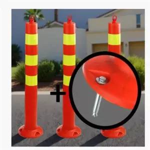 고탄력 차선 규제봉 도로 주차 금지 차단봉 시선 유도봉 대형 칼라콘