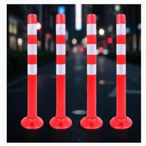 고탄력 차선 규제봉 도로 주차 금지 차단봉 시선 유도봉 화이트반사띠 70cm