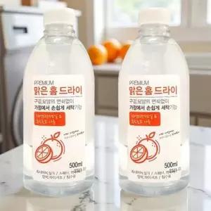 집에서 드라이 클리닝 홈드라이 셀프 세탁 손상 방지 전용 세제 500ml 1+1