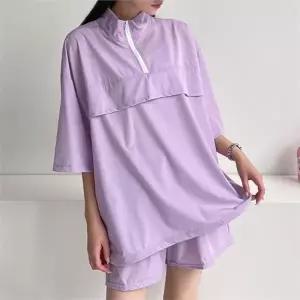 제니유 쿨 반집업 아노락 반팔 반바지 트레이닝 세트