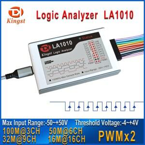 Kingst LA1010 USB 로직 분석기 100M MAX  속도 16 채널 10B MCU ARM FPGA 디버그 도구 영어 소프트웨어