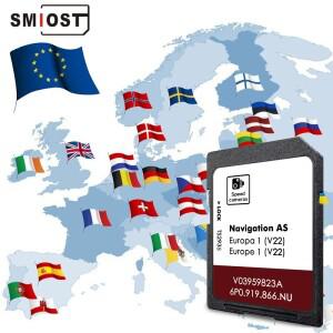 레온 아테카 톨레도 알함브라 네비 지도 메모리 카드 네비게이션 시스템 6P0 MIB2 SD 유럽 호환 시트 이비