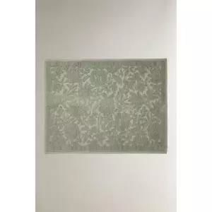 [ZARA] 자라 미끄럼 방지 자카드 코튼 욕실 발매트 - 그린 / 블루 3480101