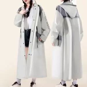 [다잇템] 여성용 비옷 후드형 빅사이즈 일상 코트_24696984_588872