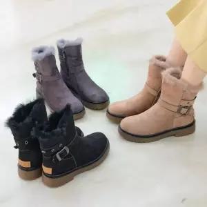 [신상오픈런]스웨이드워커 여성 겨울방한화 버클 털부츠 (28753957)