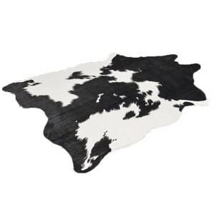 소가죽 카펫트 양탄자 갈색 사각 얼룩소 A형 인테리어 레더 송아지 카페트 카펫