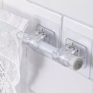 (올핀)무타공 커튼봉 홀더 2P 세트 부착식 행거