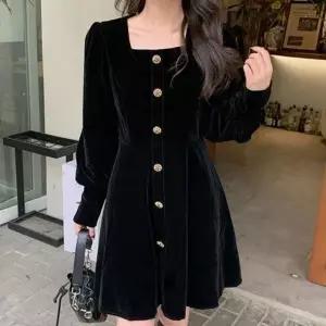 스퀘어넥 벨벳 원피스 스퀘어넥벨벳원피스 세련된 하_19871257_667501