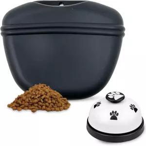 강아지용 반려견 훈련 스타터 키트 - 마그네틱 간식 파우치 및 배변 벨