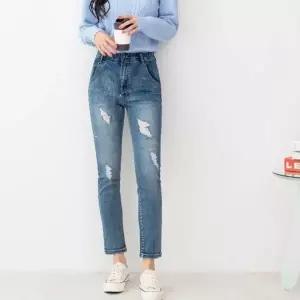 워싱 여자 스키니진 하이웨스트 여자 데님팬츠_20176959_667501