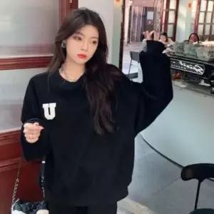 [다잇템] 여성 조거 빅사이즈 팬츠 맨투맨 보온 트랙수트 세트