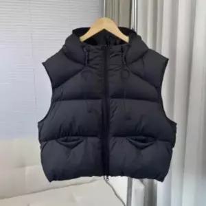 [다잇템] 여성 코디 라이트 짧은 후디 빅사이즈 길이 패딩 벌룬 조끼