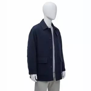 SHIFT.G 울 사파리 코트 가을 겨울 네이비 아우터