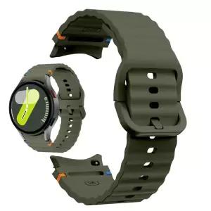 삼성 갤럭시 시계 7/FE/ 5 pro/6/4 클래식 44mm 40mm 간격 없음 실리콘 밴드 7 스트랩 용 기존 1:1 팔찌