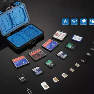 SD CF 메모리카드 유심 보관 케이스 수납 휴대 카드지갑 슬롯 분류함