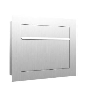 SORA BY BRAVIOS 소재의 현대적인 우편함 내장 스테인리스 디자이너 스틸