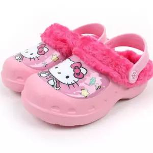 (올핀)헬로키티 방한 샌들 여아동 털신 슬리퍼