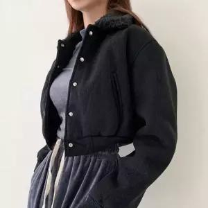 양털 코듀로이 골덴 숏 크롭 캐주얼 미니 자켓_20339939_667501