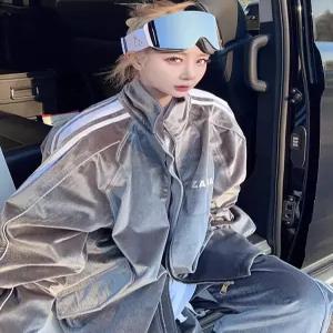 남녀공용 빅사이즈 방수 벨벳 스노우보드 스키복 팬츠