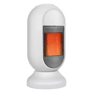 490W 절전형 미니 전기 온풍기 소형 난로 PCT 히터 난방용품 회전 과열방지 캠핑용 가정용 6평 농막 AP1664