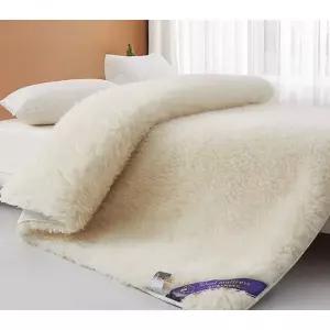 양털 매트 천연 침대 양모 호주산 러그 카펫 이불 겨울용 두터운