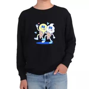 맨투맨남녀 아이스크림 친구 콘 커플 FRIEND COUPLE 다양한색상 모든사이즈 [AFL8224]