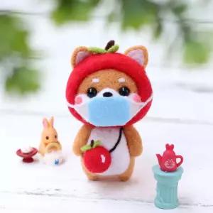 펫돌 양모펠트 DIY KIT 마스크시바 니들 패키지인형만들기 공예 재료 만들기세트 키트