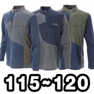 115 120 빅사이즈 봄가을 등산티 등산티셔츠 스판 등산복 작업복 상의 남성 남자 아웃도어 긴팔