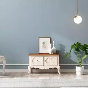 [퍼니프랑] 수입 유럽형 빈티지 엔틱가구 RG 29 와이드 미색 거실 침실 협탁