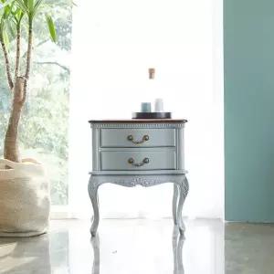 [퍼니프랑] 수입 유럽형 빈티지 엔틱가구 RG 46 뉴보이 그레이 침실 거실 협탁