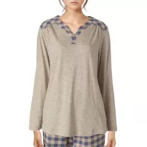 [롯데백화점]비비안 보온성과 신축성이 좋은 울 모달 여성 홈웨어 상의 EZ1899