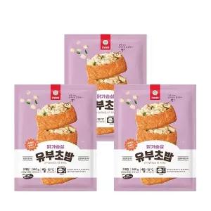 [천일식품]소비기한 26년 4/29일] 냉동 닭가슴살유부초밥 360g 3봉