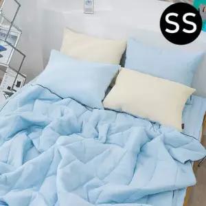 해피니 파르페 리플 순면 여름 이불 패드세트 슈퍼싱글 SS 패드 블루.이불 소다