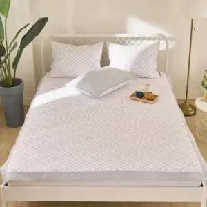 리빙앤베딩 슈폼 아이스셀 3중직 냉감 여름 패드 밴딩 베개커버세트