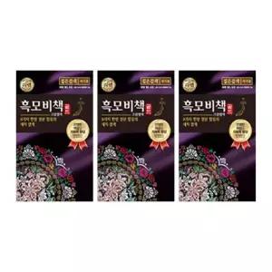 리엔 흑모비책골드 염색약 짙은갈색, 90g , 3개