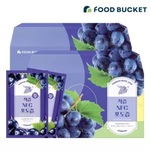 푸드버킷 물없이 갈아만든 NFC저온착즙 포도즙30포,2개