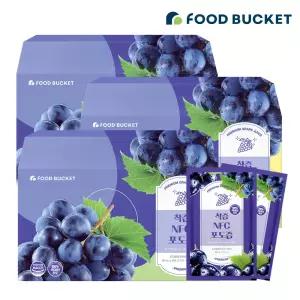 푸드버킷 물없이 갈아만든 NFC저온착즙 포도즙30포,3개