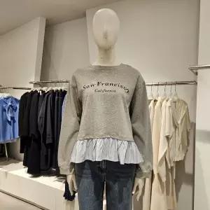 [대구백화점] [미센스]밑단셔츠배색티셔츠(MB5XTSMG02Z)