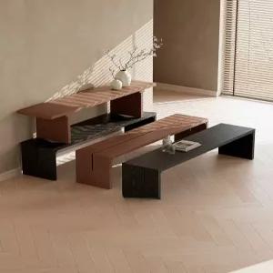 블랙 벤치의자 식사 소나무 식탁 의자 테이블 A형