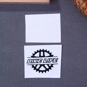 1개 자전거 라이프 자전거 스티커 프레임 탑 튜브 장식용 헬멧 데칼 방수 바이크 오토바이 액세서리
