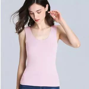 여성용 발열 기능 심리스 내복 상의 보온 이너웨어