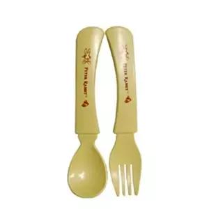 [조르지오]토끼 KK46TE18 바이오콘 스푼 포크 2개 티 숟가락 식기 수저