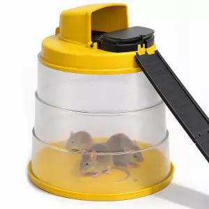 린네트랩 플립 N 슬라이드 올인원 마우스 트랩 버킷 포함 셀프 리셋 휴머니 라이브 캐치 미국산 실내 및